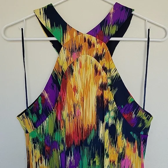 Copio Maxi Abstract Floral Dress - Picture 5 of 7